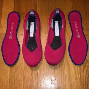Rothy’s Hot pink flats size 8